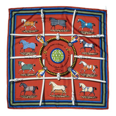 Hermès Vintage, Pre-owned Scarf Rood, Dames, Maat:ONE Size