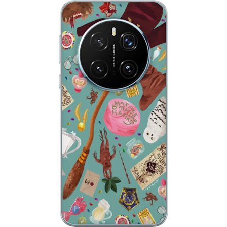 Yhteensopiva Puhelinkuori Honor Honor Magic7 Pro Maaginen kuvaus velhon sauva, hatun ja mielikuvituksellisten esineiden kanssa leikkisässä satumaise