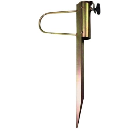 Parasollfot for strand, kraftig metallstativ, jordspyd, flaggstang, sand/gressholder, ankerfeste for terrasseparasoll, flaggstang, fiskestang