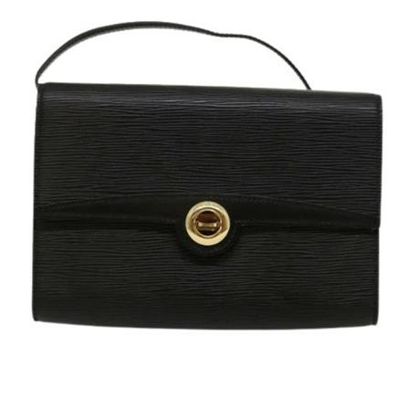 Louis Vuitton Vintage, Pre-owned Leather Shoulder Bag Zwart, Dames, Maat:ONE Size