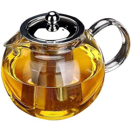 Mordely Glass Teapot With Removable Infuser, Safe Kettle, Blooming And Loose Leaf Tea Maker Set