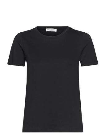 T-Shirts Short Sleeve T-shirts & Tops Short-sleeved Svart Marc O'Polo*Betinget Tilbud