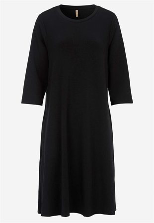 Soyaconcept - Supermyk Jersey-kjole med lommer i svart for damer i størrelse XL (44) - Cellbes