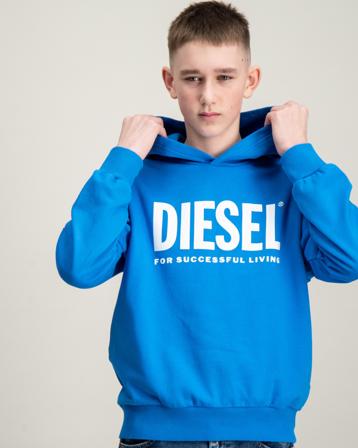 Diesel LSFORT DI OVER HOOD SWEAT-SHIRT Blau Hoodies/Kapuzenpullover Jungen - Kidsbrandstore