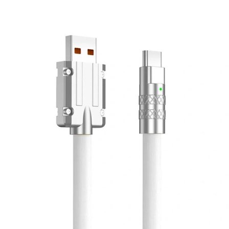 Typ C Snabbladdare USB-kabel VIT vit
