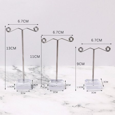 3st Smycken Display Stand Smyckeshylla TRANSPARENT