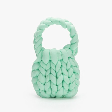 Kvinder Håndtasker Tykt Reb Vævet LYS GRØN
