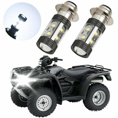 Sopii Yamaha ATV Thsinde valkoiselle valolle 50W H6/P15D 10SMD moottoripyörän ajovalolle H6M moottoripyörän lamppu, suuri valovirta