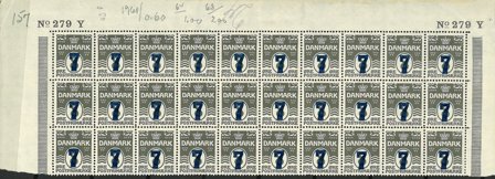 Danmark - AFA 157 - Postfrisk 30-blok