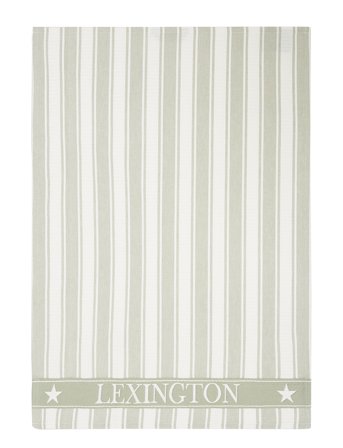 Lexington Home Icons Cotton Twill Waffle Striped Kitchen Towel - Green - 50X70CM