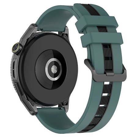 Sportband för Huawei Watch GT 3 SE/Watch GT, Dubbel 22mm klockarmband andningsbart mjukt silikonband