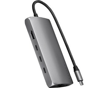 Satechi-USB-C Multiport Adapter 8K With Ethernet V3-Fleksibel USB-C-multiport med Ethernet -Computer accessories-Adaptere