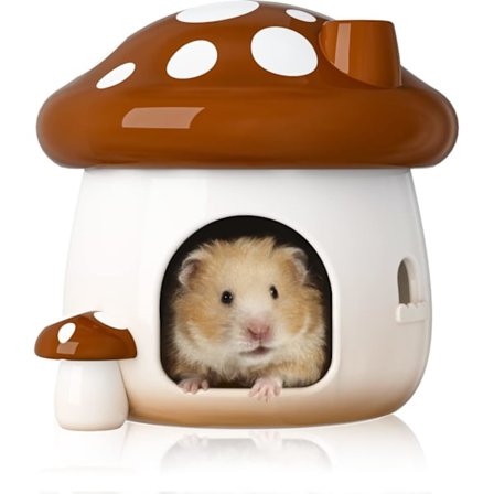 1 Stykke Hamster Skjulested Sopp Keramisk Hamsterhus og