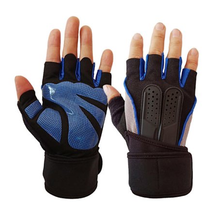Hengittävät Liukuesteellä Varustetut Nopeasti Avattavat Puolisormikkaat Treenauskäsineet Unisex Turvalliset Liikuntakäsineet