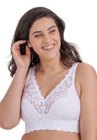 Miss Mary of Sweden Lace Dreams Bh Utan Bygel Dam Vit 95c