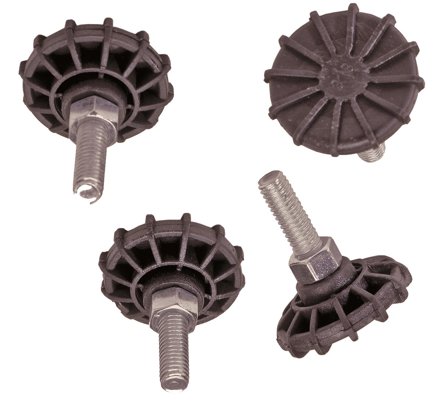 Eurolan 60A-24-18 Nivåføtter for Wall Cabinets, 4-pakning, Datamaskin & surfing