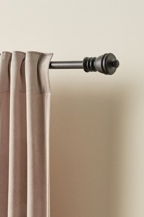 Jotex - Gardinstang 110-310 Cm Svart - KARLI - Kjøp Gardinstenger hos Jotex