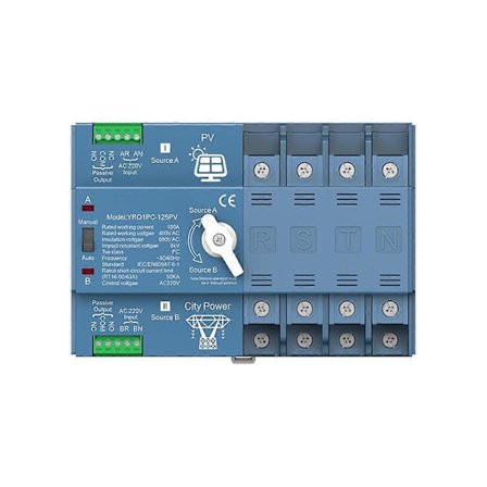 ATS Dobbel Strøm Automatisk fer Bryter for Generator eller PV Energi til By Strøm Overføringsbryter