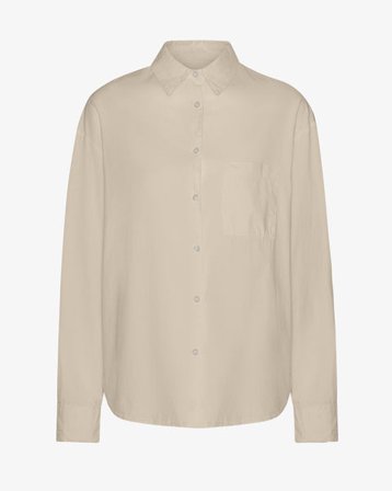 Organic Oversized Shirt - Oyster Grey - Female - XL