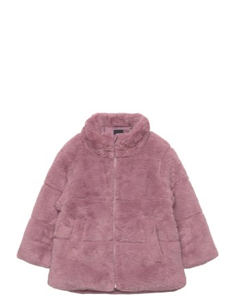 Nmfmosa Fake Fur Jacket Pb Jakke Rosa Name It*Betinget Tilbud