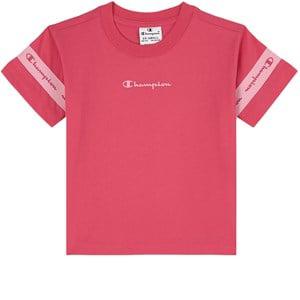 Kids - Champion Pink Cropped Branded T-Shirt 7-8 Years - Tops - 7-8 years - Pink