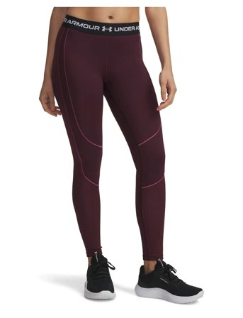 Under Armour Ua Coldgear Novelty Legging - Burgundy - XL