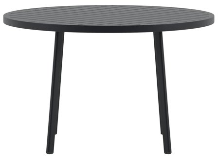 Venture Home Giardini Matbord Ø120 cm Svart, Utemöbler