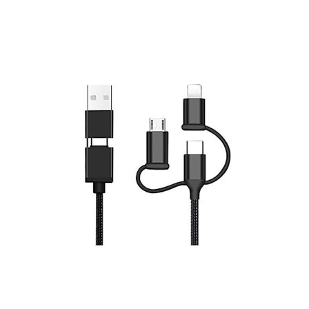 5-i-1 multi nylonkabel USB C/mikro 60w hurtiglading for Android-WELLNGS