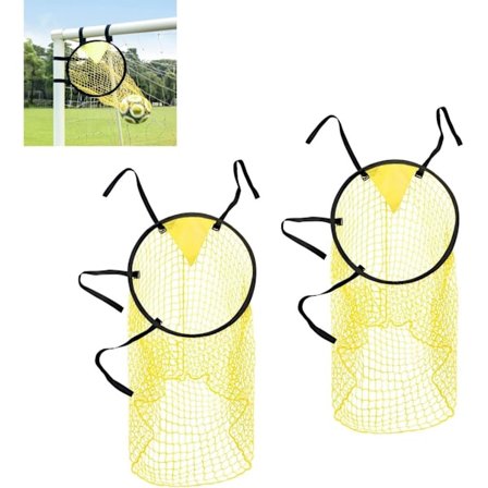 Træningsnet til fodboldmål 2-pak – let at montere og fjerne, slidstærke og stabile, perfekte til skudtræning og præcision