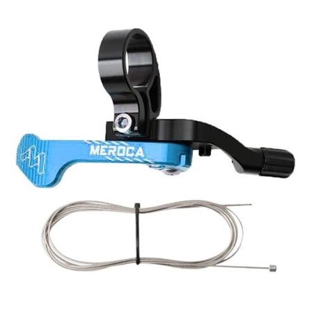 Cykeltillbehör, Cykel Dropper Sadelstolpsspak, 2-vägsfäste Mtb, Fjärrkontroll, Stolpjusterare - Typ Blå