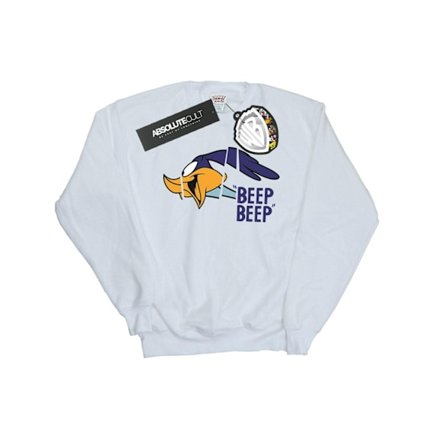 Looney Tunes Mens Beep Beep Road Runner Sweatshirt M Vit