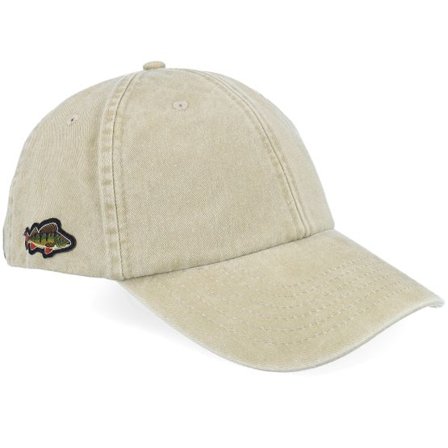 Skillfish - Beige unconstructed Keps - Tiny Perch Vintage Washed Stone Dad Cap @ Hatstore