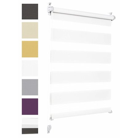 Dobbelt rullegardin uden boring solbeskyttelses rullegardin vindue rullegardin 90cm x 150cm