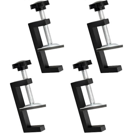 4 kpl Säädettäviä G-puristimia, G-pöytäpuristin työpöydälle, Säädettävät G-puristimet, G-puristin, G-puristinsarja puun, pöydän, huonekalujen 