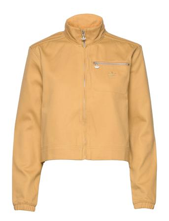 Tonal Stripes Twill Track Top W Dongerijakke Denimjakke Gul Adidas Originals
