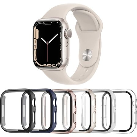 6-pak Apple Watch Skærmbeskyttelsesetui - Serie SE/6/5/4, 40 mm, Holdbart Beskyttelsescover
