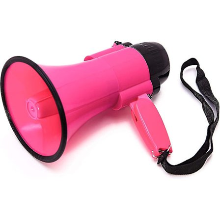 Bærbar Megafon Bullhorn 30 Watt Effekt Med Indbygget Musik - Justerbar Lydstyrke