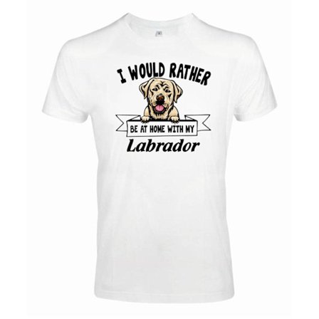 Golden LabradorKikande hund t-shirt - Rather be with...