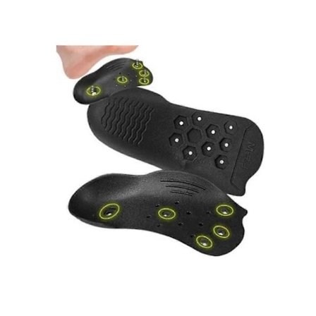 Magnetiska innersulor, skoinlägg massageavlastningskudde, stöd för fotvalv smärtlindring