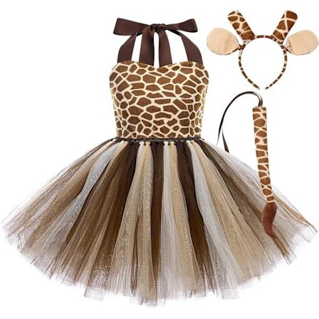 Giraffe Costume for Kids, Princess Dress with Tutu