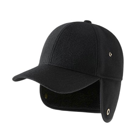 Vinterhue i fleece til mænd, modefar-kasket med skygge til koldt vejr, rejser og vandring