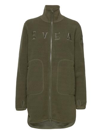 W. Long Pile Zip Sweat Green Svea