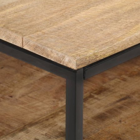 vidaXL TV-bänk 130x30x45 cm grovt mangoträ