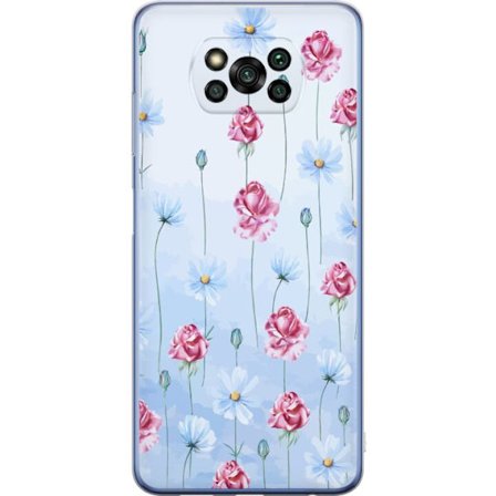 Kompatibel Mobilcover til Xiaomi Poco X3 Pro Petal Reverie Sky Blue