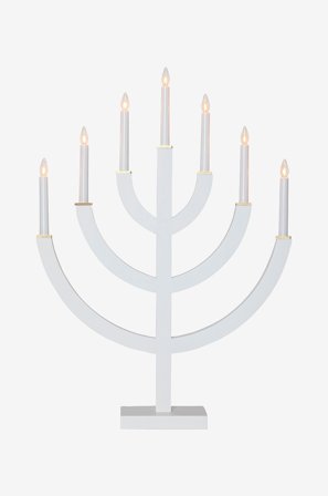 Jotex - Lysestake Anno 71 cm Hvid - Kjøp Adventsstaker hos Jotex