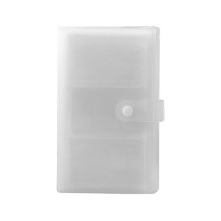 240 paikkaa Läpinäkyvä PP-kansio Käyntikorttikotelo Suuri kapasiteetti ID-kortin pidikkeet