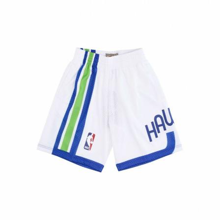 Mitchell & Ness, basketball shorts nba swingman Wit, Heren, Maat:M