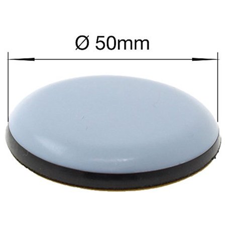 PTFE møbelknotter for bord og stoler - selvklebende - 50mm - sett med 16
