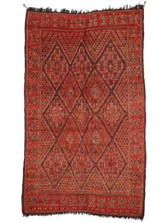 Annodato A Mano Berber Moroccan - Mid Atlas Vintage 185X298 Tappeto Di Lana