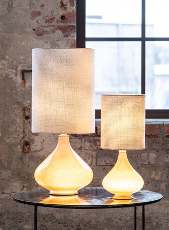 Flavia mini bordlampe - sand m/denver sand skjerm